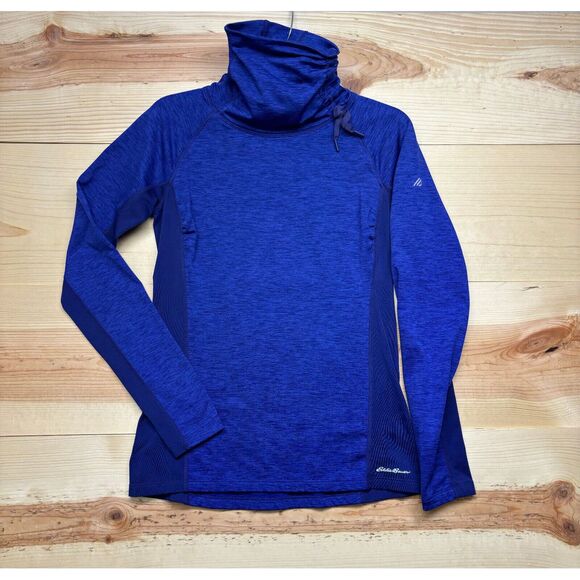 Eddie Bauer Sweaters - Eddie Bauer Sweater Womens XS Blue Purple Pullover Motion Active Cowl Neck